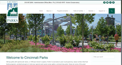 Desktop Screenshot of cincinnatiparks.com